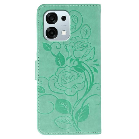 Чохол-книжка Rose Butterfly Embossed Leather на OPPO A6 Pro 5G — зелений