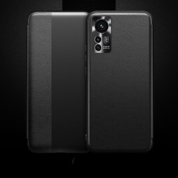 Чехол-книжка Side Window View для Xiaomi Mi 12 5G - черный