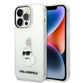 Оригінальний чохол Karl Lagerfeld Ikonik Choupette для iPhone 14 Pro Max - transparent