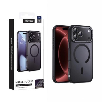 Чохол Xdcase з металевою рамкою камери і функцією MagSafe на iPhone 18 Pro — чорний