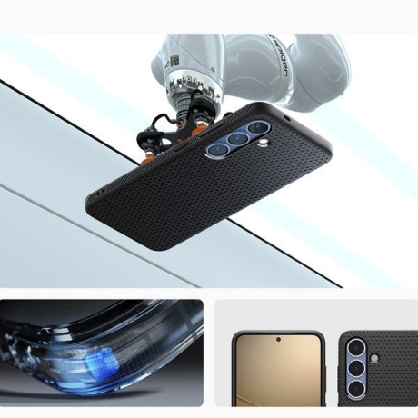 Оригінальний чохол Spigen Liquid Air для Samsung Galaxy S25 - Matte Black