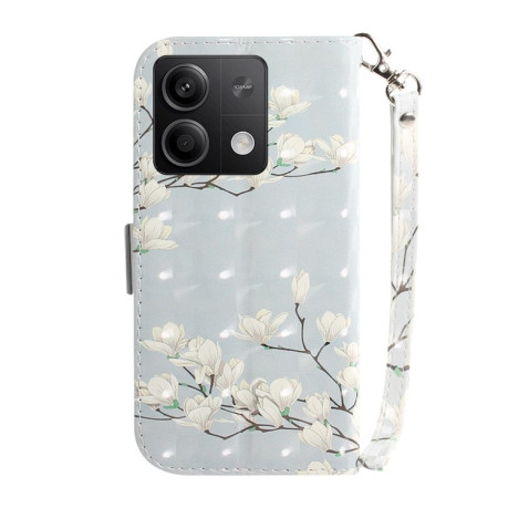 Чехол-книжка 3D Colored Horizontal для Xiaomi Redmi Note 13 5G - Magnolia