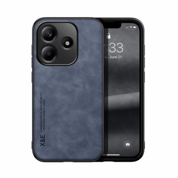 Противоударный чехол Skin Feel Magnetic для Xiaomi Redmi Note 14 5G - синий