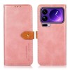 Чохол-книжка KHAZNEH Cowhide Texture на Xiaomi 17 Pro Max — рожеве золото