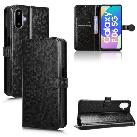 Чехол-книжка Honeycomb Dot для Samsung Galaxy M06 5G - черный