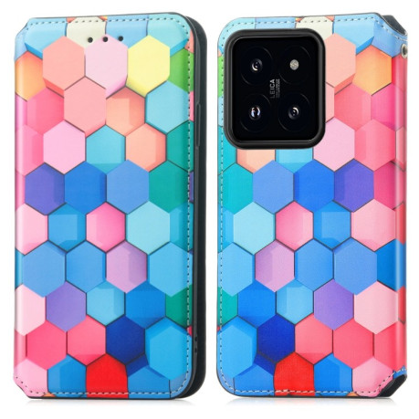 Чохол-книжка CaseNeo Colorful Magnetic Leather на Xiaomi 14 - Cube
