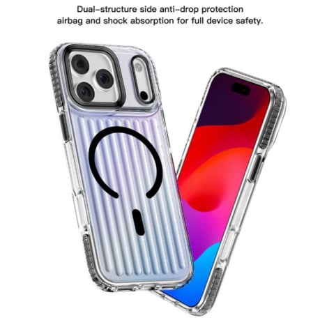 Чехол Mutural Luggage Rainbow MagSafe на iPhone 17 Pro Max - оранжевый