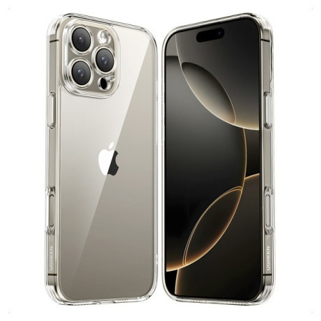 Оригинальный чехол Ugreen Gel Frame Classy Clear для iPhone 16 Pro - Transparent