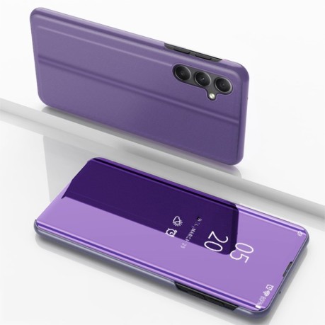 Чехол-книжка Clear View для Samsung Galaxy A24 4G/A25 5G - фиолетово-синий