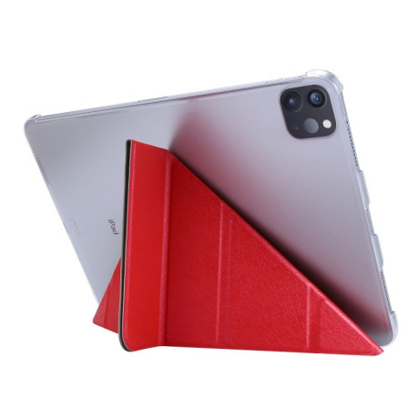 Чехол-книжка Silk Texture Horizontal Demation для iPad Air 13 2024 / Pro 12.9 2020 - красный