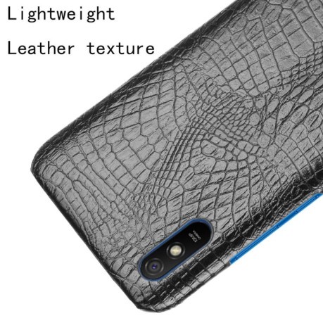 Удароміцний чохол Crocodile Texture на Xiaomi Redmi 9A - чорний