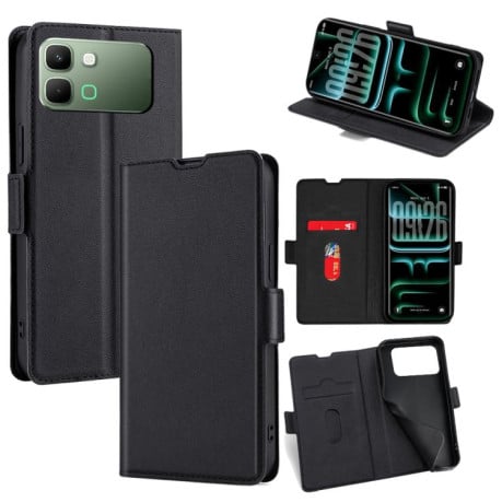 Чохол-книжка Voltage Side Buckle на Infinix Note Edge 5G — чорний