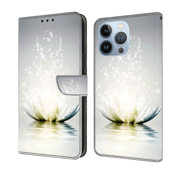 Чохол-книжка Crystal 3D Shockproof Protective Leather для iPhone 15 Pro Max - Light Lotus