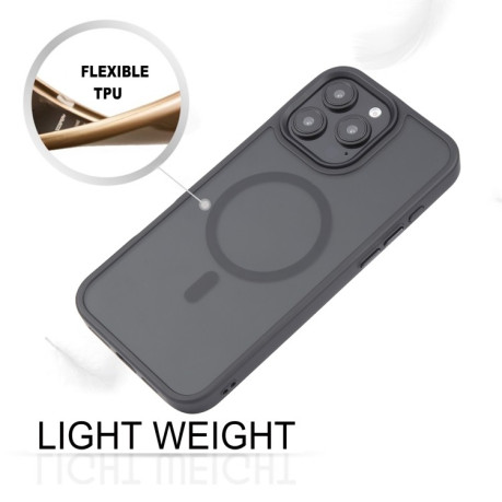 Чехол GEBEI Skin Feel MagSafe Magnetic для  iPhone 16 Pro - черный