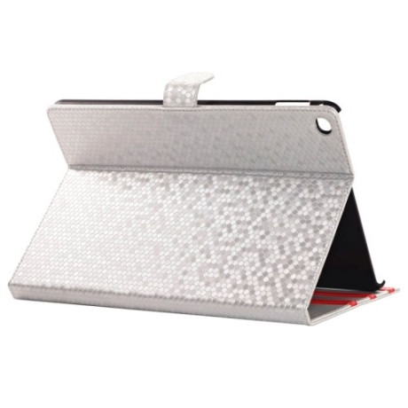 Шкіряний Чохол Honeycomb Texture сріблястий для iPad Air 2