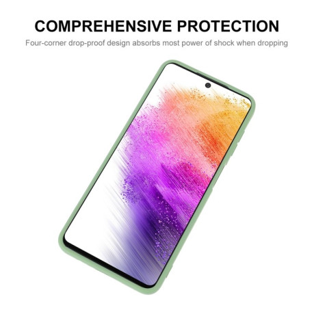Противоударный чехол ENKAY Liquid Silicone для Samsung Galaxy A73 5G - розовый