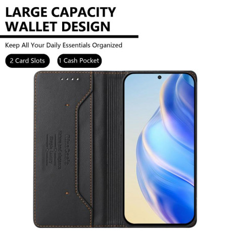 Чохол-книжка RC01 Dual-Folded Magnetic Suction RFID Leather на Infinix Note 60 / 60 Pro — чорний