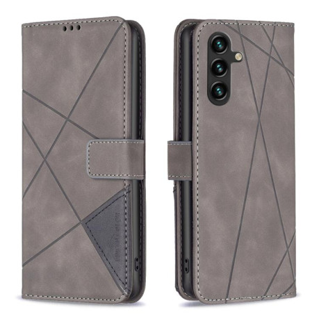 Чехол-книжка Rhombus Texture для на Samsung Galaxy M16 5G / F16 5G - серый