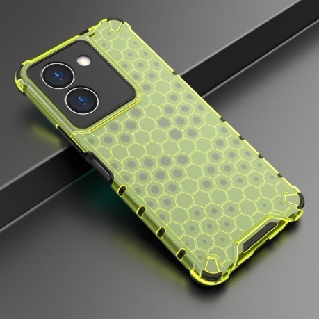 Противоударный чехол Honeycomb на  для Vivo Y36 4G Global - зеленый