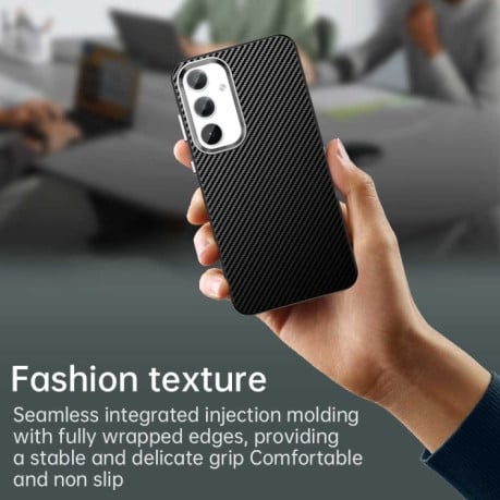 Ударозахисний чохол Carbon Fiber Series IMD для Samsung Galaxy S25 5G - чорний