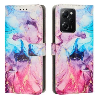 Чехол-книжка Painted Marble Pattern для Xiaomi Redmi Note 12 Pro Speed / Poco X5 Pro 5G - разноцветный