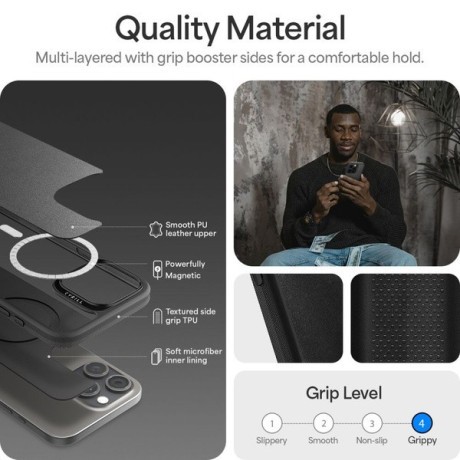Оригінальний чохол Spigen Cyrill Kajuk (Magsafe) для iPhone 16 Pro - Black