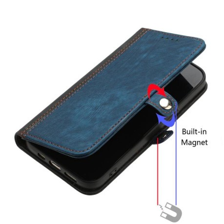 Чохол-книжка Side Buckle Double Fold Hand Strap Leather на OPPO Reno13 F /Reno13 FS 4G/5G - Royal