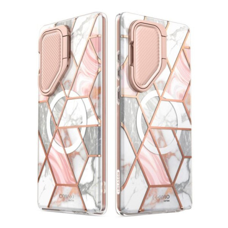 Двухсторонний чехол Supcase Cosmo Mag MagSafe для Samsung Galaxy S24 Ultra - Pink Marble