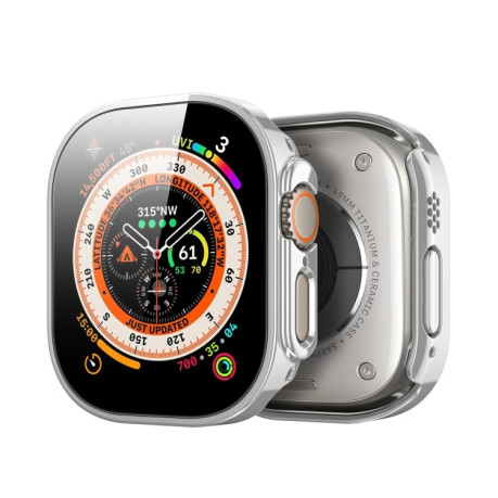 Протиударний чохол із захисним склом DUX DUCIS для Apple Watch Ultra 49mm - сріблястий