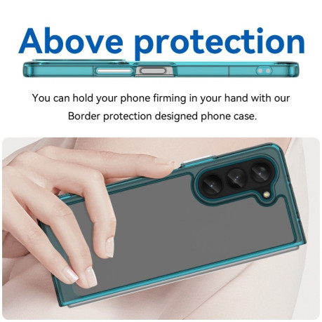 Противоударный чехол Colorful Acrylic Series для Samsung Galaxy Fold 5 - синий