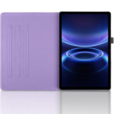 Чехол-книжка Tree Life Embossed Rotation Leather на Xiaomi Redmi Pad 2 SE 9.7 2026 — фиолетовый