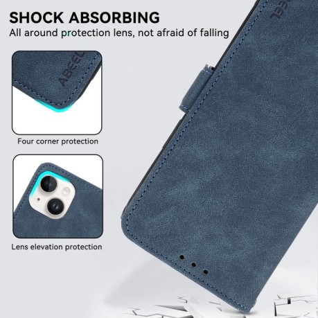 Чехол-книжка ABEEL Color Block Magnetic RFID Leather на Samsung Galaxy A56 5G - синий