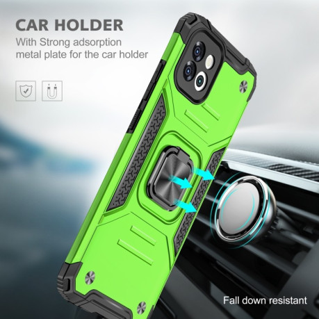 Противоударный чехол Magnetic Armor для Samsung Galaxy A03 - зеленый