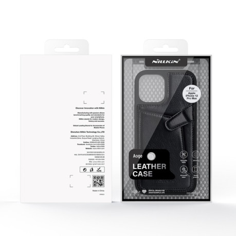 Ударопрочный чехол NILLKIN Aoge Series для iPhone 12 Pro Max - черный
