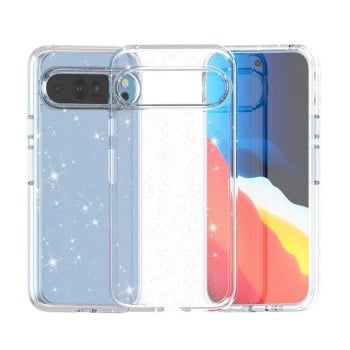 Противоударный чехол Terminator Style для Google Pixel 9 Pro - Glitter White