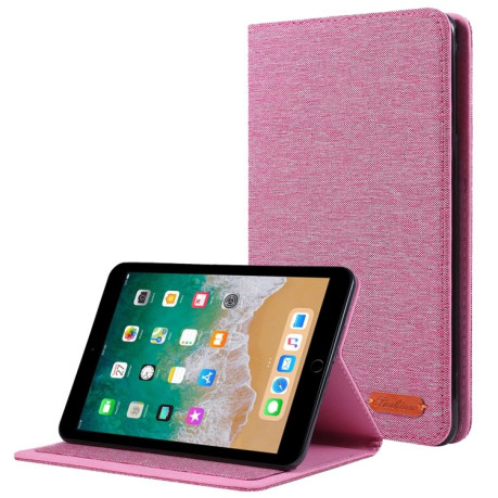Чехол-книжка Cloth Teature для iPad mini 6 2021 - пурпурно-красный