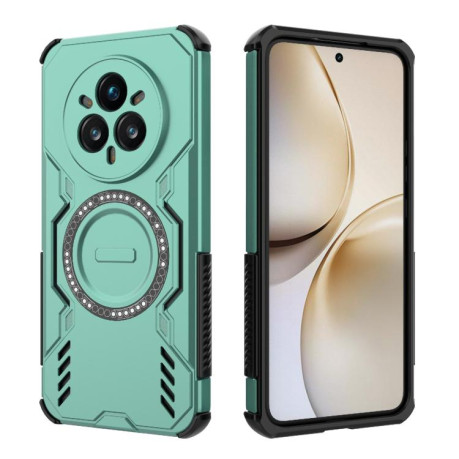 Протиударний чохол Armor Magnetic Ring для Realme 14 Pro+ 5G - зелений