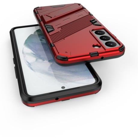 Противоударный чехол Punk Armor для Samsung Galaxy S22 5G - красный