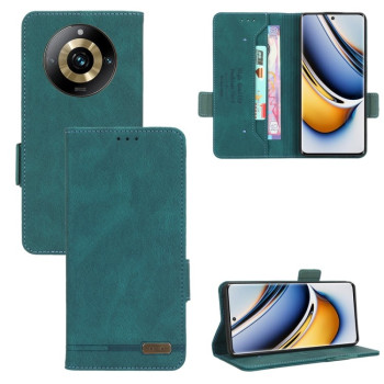Чохол-книжка Magnetic Clasp Flip для Realme 11 Pro 5G/11 Pro+ 5G - зелений