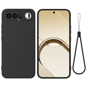 Силіконовий чохол Solid Color Liquid Silicone на Realme 16 5G — чорний