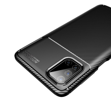 Ударозахисний чохол HMC Carbon Fiber Texture на Samsung Galaxy M51 - синій