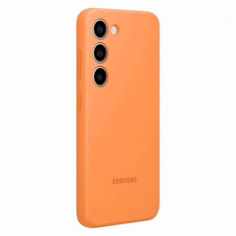 Оригинальный чехол Samsung Silicone Cover Rubber для Samsung Galaxy S23 - orange (EF-PS911TOEGWW)
