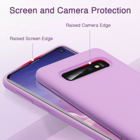 Силиконовый чехол ESR Yippee Series Soft Liquid на Samsung Galaxy S10- фиолетовый