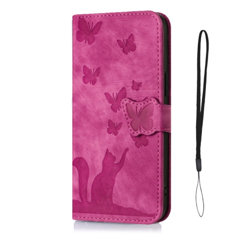Чохол-книжка Cat Embossing Pattern на Google Pixel 8 Pro - рожевий