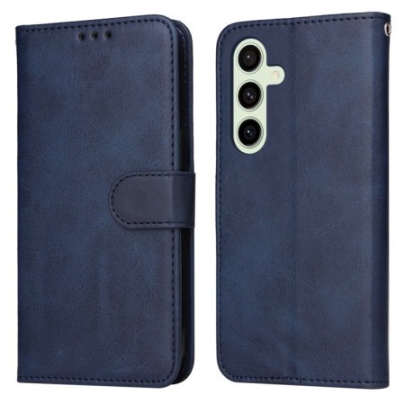 Чохол-книжка Stitching Calf Texture для Samsung Galaxy S24 FE 5G - синій