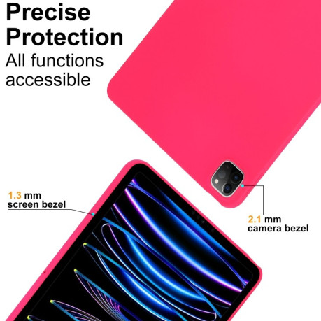 Чехол Oil Spray Skin-friendly TPU для iPad Pro 11 2024 - пурпурно-красный