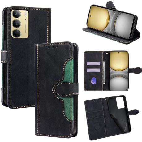 Чехол-книжка с мягким покрытием Skin Feel и магнитной застёжкой на Realme C75 4G/14x 5G Global - черный