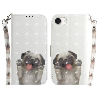 Чехол-книжка 3D Painting для iPhone 17e/16e - Pug