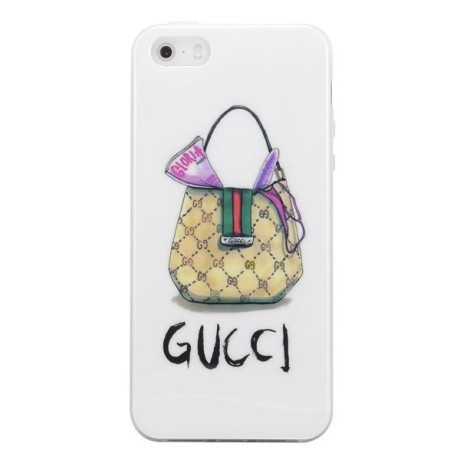 TPU Чехол Fashion Bag Pattern Gu для iPhone 5, 5S, SE