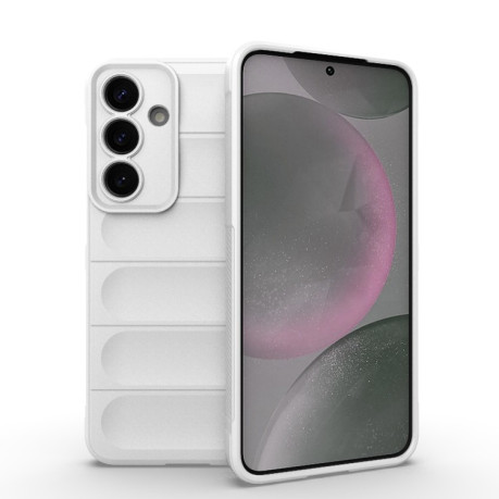 Силиконовый чехол Magic Flannel для Samsung Galaxy S25+ 5G - белый